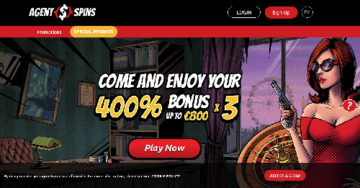 Agent Spins Casino Bonus