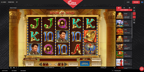 cobra casino games
