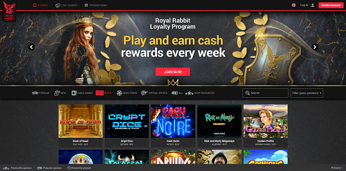 royal rabbit casino online
