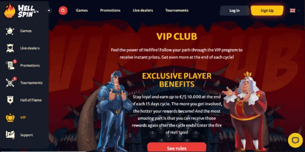 Hell Spins VIP Club