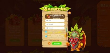Wazamba Sign Up Process
